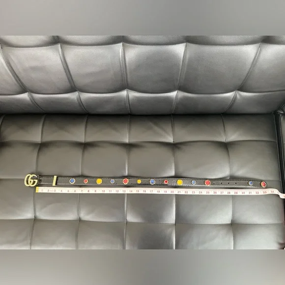 Gucci GG Python Embellished Belt